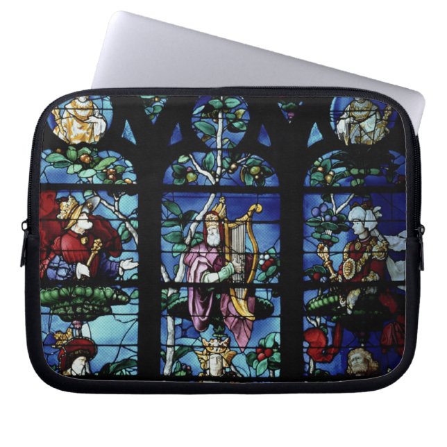 Housse Pour Ordinateur Portable Madonna et enfant avec les anges et le reflec de (Devant)