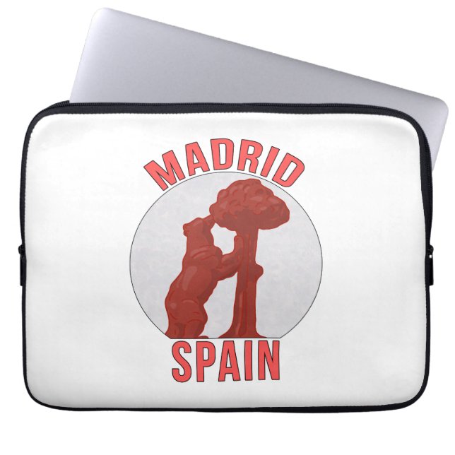 Housse Pour Ordinateur Portable Madrid Espagne (Devant)