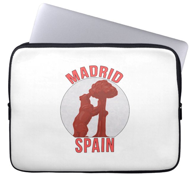 Housse Pour Ordinateur Portable Madrid Espagne (Devant)