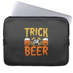 Housse Pour Ordinateur Portable Mains de squelette de bière ou farce d'Halloween