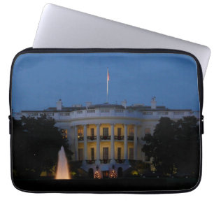 Housse Pour Ordinateur Portable Maison Blanche de Noël à la nuit à Washington DC
