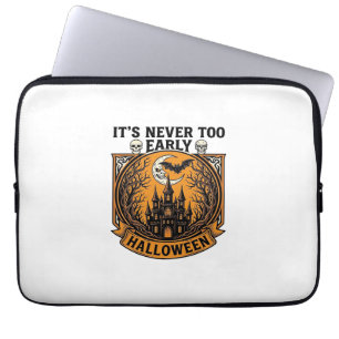 Housse Pour Ordinateur Portable Maison hantée d'Halloween jamais trop tôt Lune Cha