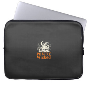 Housse Pour Ordinateur Portable Maison hantée Halloween Pretty Wicked_1