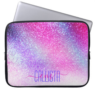 Housse Pour Ordinateur Portable Majestic rose violet Nebula Galaxy Parties scintil