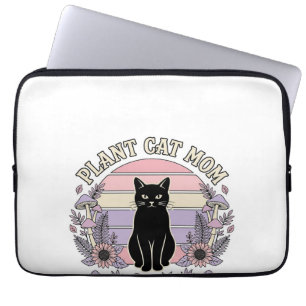 Housse Pour Ordinateur Portable Maman Chat Plante Chat Plantes Cottagecore Vintage
