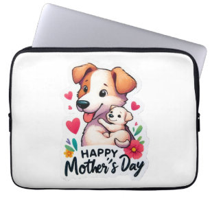 Housse Pour Ordinateur Portable Maman Fête des mères chien animal