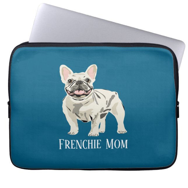 Housse Pour Ordinateur Portable Maman Frenchie (Devant)