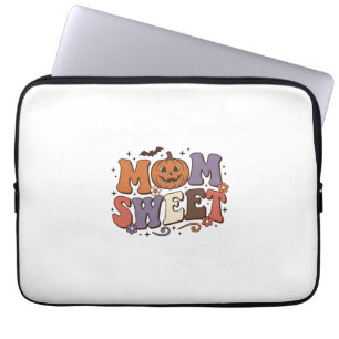 Housse Pour Ordinateur Portable Maman Halloween Citrouille Sucrée Design de Chemis