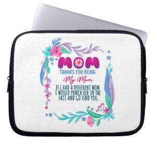 Housse Pour Ordinateur Portable Maman Merci D'Être Ma Mère