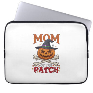 Housse Pour Ordinateur Portable Maman Patch Citrouille d'Halloween Chapeau de Sorc