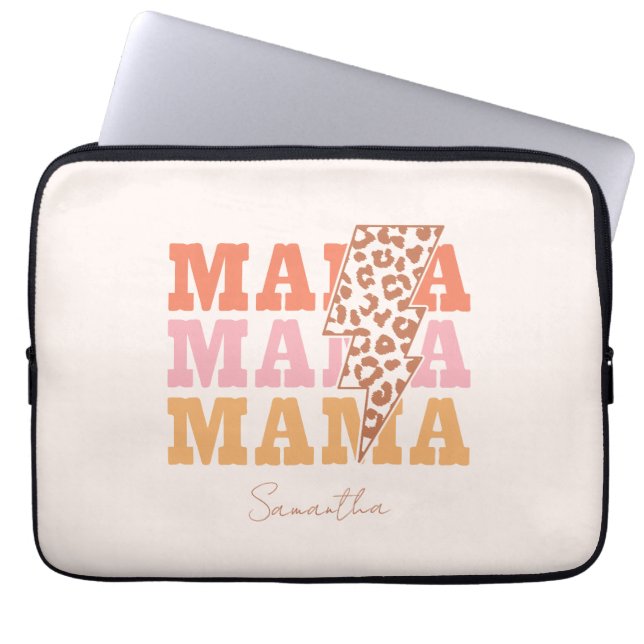 Housse Pour Ordinateur Portable Maman répétée (Devant)