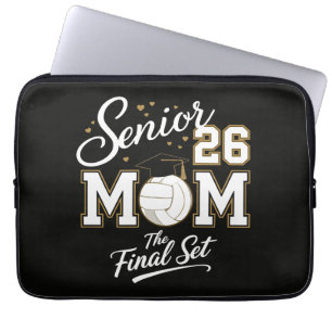 Housse Pour Ordinateur Portable Maman senior promotion 2026 Volleyball