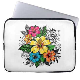 Housse Pour Ordinateur Portable Manche de l'ordinateur portable en fleurs florales