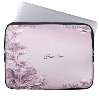 Housse Pour Ordinateur Portable Manche de l'ordinateur portable Pink Floral Folial