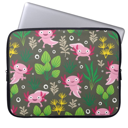 Housse Pour Ordinateur Portable Manche de portable Axolotl (Devant)