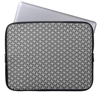 Housse Pour Ordinateur Portable Manche Décoratif Silver Grey
