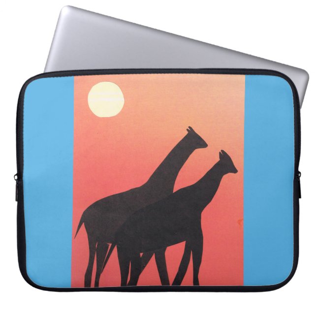 Housse Pour Ordinateur Portable Manche d'ordinateur avec design Giraffe (Devant)