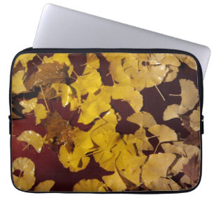 Housse Pour Ordinateur Portable Manche d'ordinateur portable avec feuilles jaunes
