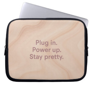 Housse Pour Ordinateur Portable Manche d'ordinateur portable Blush & Sable Plug-in