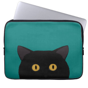Housse Pour Ordinateur Portable Manche d'ordinateur portable de chat noir