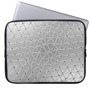 Housse Pour Ordinateur Portable Manche d'ordinateur portable décoratif argent