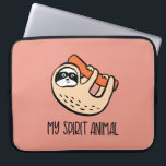 Housse Pour Ordinateur Portable Manche d'ordinateur portable drôle Sloth<br><div class="desc">Quel est ton animal spirituel ? Si vous êtes paresseux ou procrastinateur,  ce pourrait être un paresseux !</div>