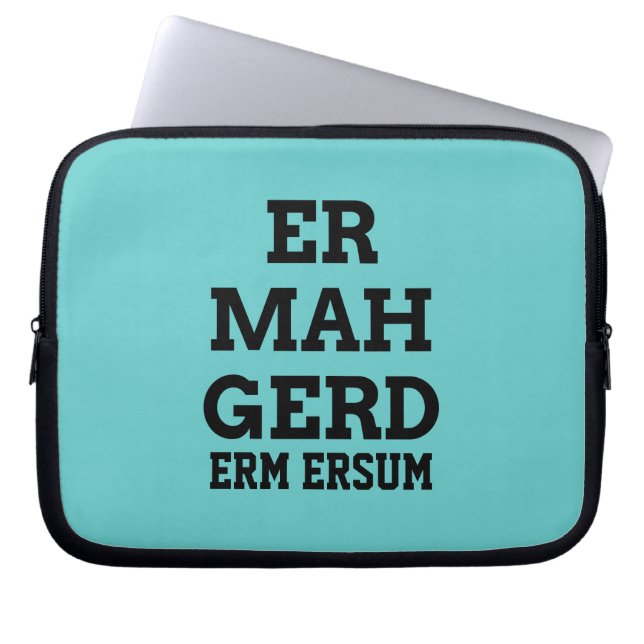 Housse Pour Ordinateur Portable Manche d'ordinateur portable Ermahgerd (Devant)