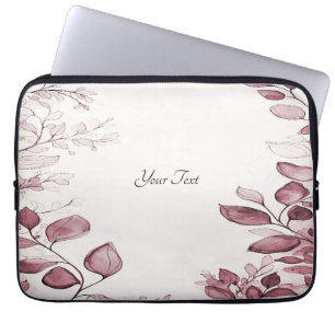 Housse Pour Ordinateur Portable Manche d'ordinateur portable Feuille rouge moderne
