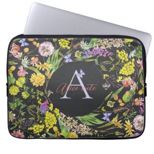 Housse Pour Ordinateur Portable Manche d'ordinateur portable fleur sauvage personn