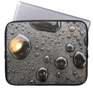 Housse Pour Ordinateur Portable Manche d'ordinateur portable Raindrops en métal