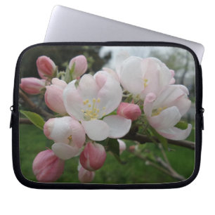 Housse Pour Ordinateur Portable Manche d'ordinateur portable rose blanc fleur en n