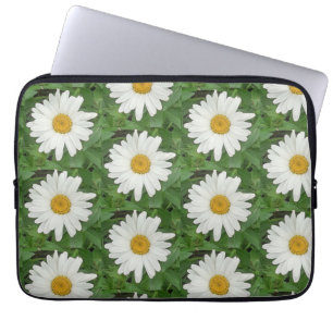 Housse Pour Ordinateur Portable Manche d'ordinateur portable White Daisy
