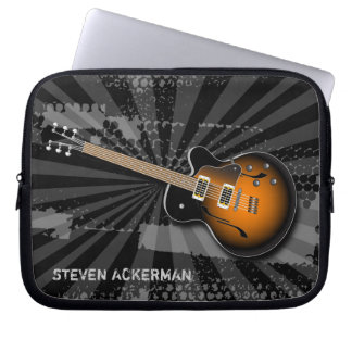 Housse Pour Ordinateur Portable Manche électronique Grunge Guitar Burst