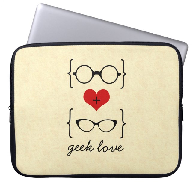 Housse Pour Ordinateur Portable Manche électronique pour lunettes Geeky (Devant)