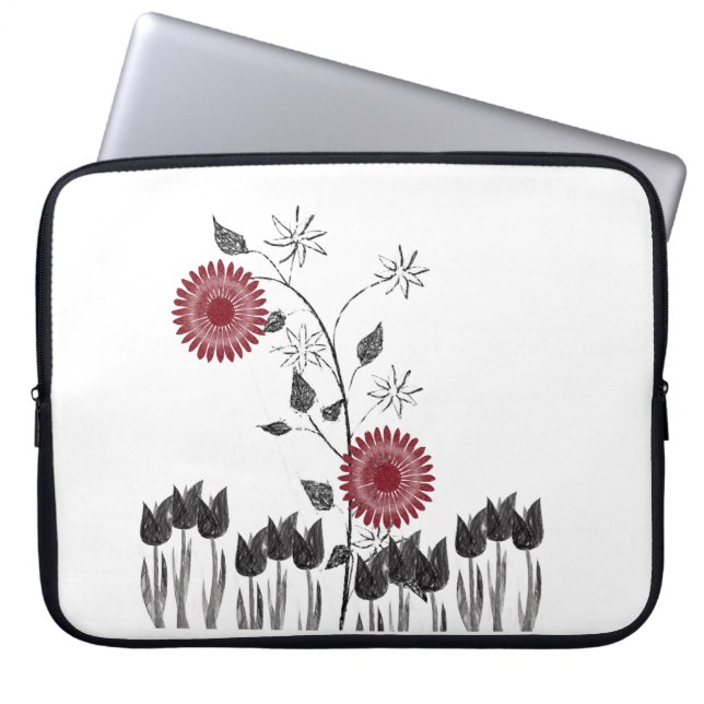 Housse Pour Ordinateur Portable Manche florale pour Ipad (Devant)