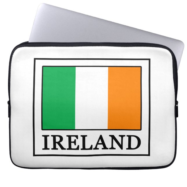 Housse Pour Ordinateur Portable Manche Irlande (Devant)