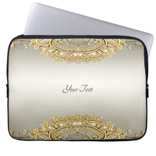 Housse Pour Ordinateur Portable Manche Ordinateur Portable Orné Or
