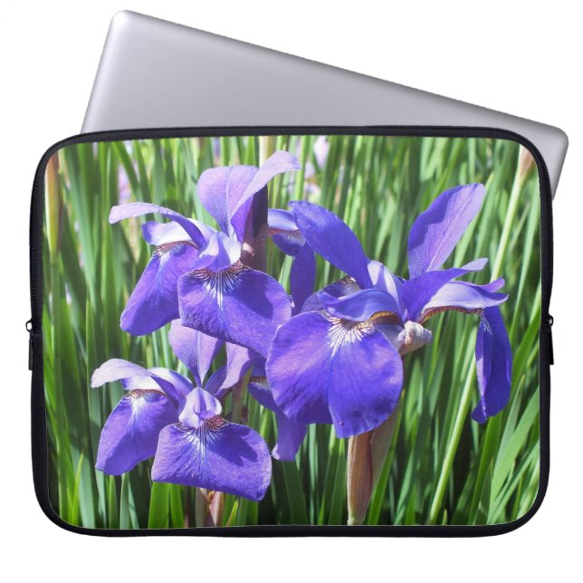 Housse Pour Ordinateur Portable Manche Ordinateur Portable Purple Irises (Devant)