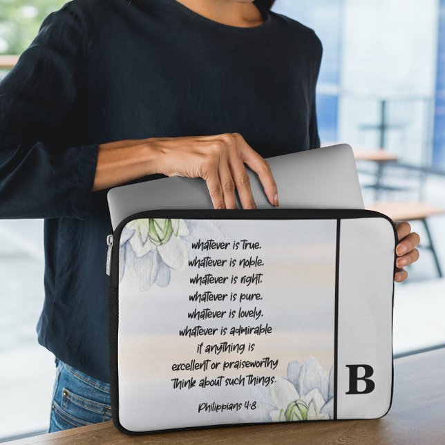 Housse Pour Ordinateur Portable Manche Ordinateur Portable Verse Monogram (Créateur téléchargé)