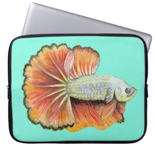 Housse Pour Ordinateur Portable Manche pour ordinateur portable Betta Fish