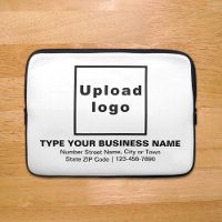 Manche pour ordinateur portable blanc de marque pr