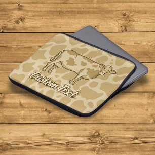 Housse Pour Ordinateur Portable Manche pour ordinateur portable profil de vache