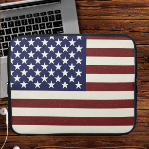 Housse Pour Ordinateur Portable Manche pour ordinateur portable USA Flag