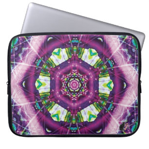 Housse Pour Ordinateur Portable Manche pour ordinateur portable Violette Kaleidosc