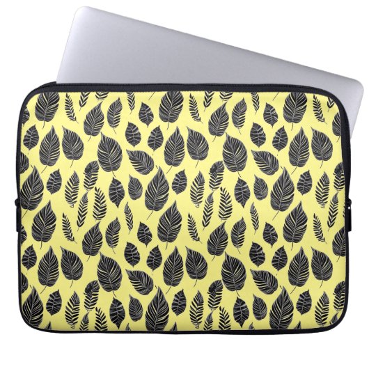 Housse Pour Ordinateur Portable Manches Motif Leaf (Devant)
