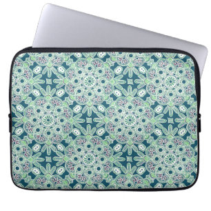 Housse Pour Ordinateur Portable Manchette d'ordinateur portable en boho vert de va