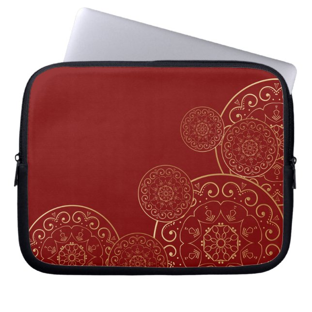 Housse Pour Ordinateur Portable Mandala 50 de luxe (Devant)
