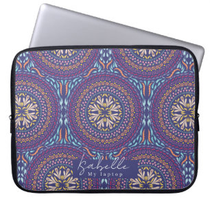 Housse Pour Ordinateur Portable Mandala Purple