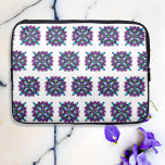 Housse Pour Ordinateur Portable Mandala violet et noir de couleur mystique<br><div class="desc">Un joli mandala noir et violet dessiné à la main.</div>