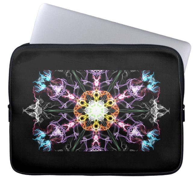 Housse Pour Ordinateur Portable Mandala violet moderne (Devant)